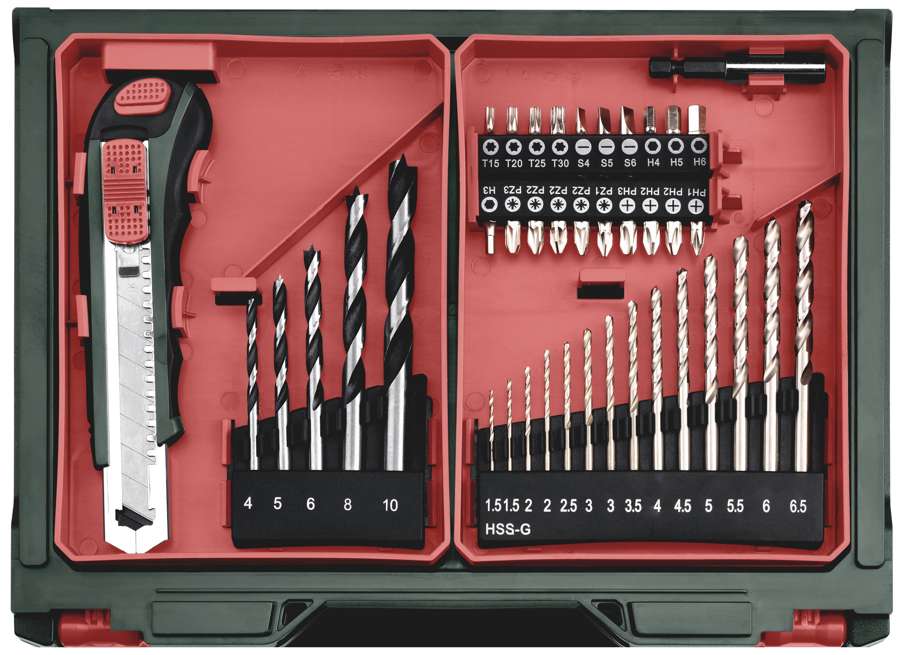 Metabo PowerMaxx SB Basic Set 600385710 Акумуляторний ударний гайковерт 34 Нм 18 В Кількість акумуляторів у комплекті 2 LiHD безщі