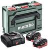 Metabo 685304000 Basic-Set 2x LiHD 10 Ah + ASC 290 + metaBOX 145 Ładowarka i akumulator do elektronarzędzi 18 V 10 Ah LiHD