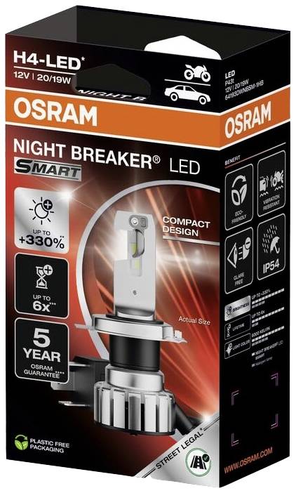 Світлодіодна лампа Osram Automotive 64193DWNBSM-1HB Night Breaker® LED H4 21W 12V