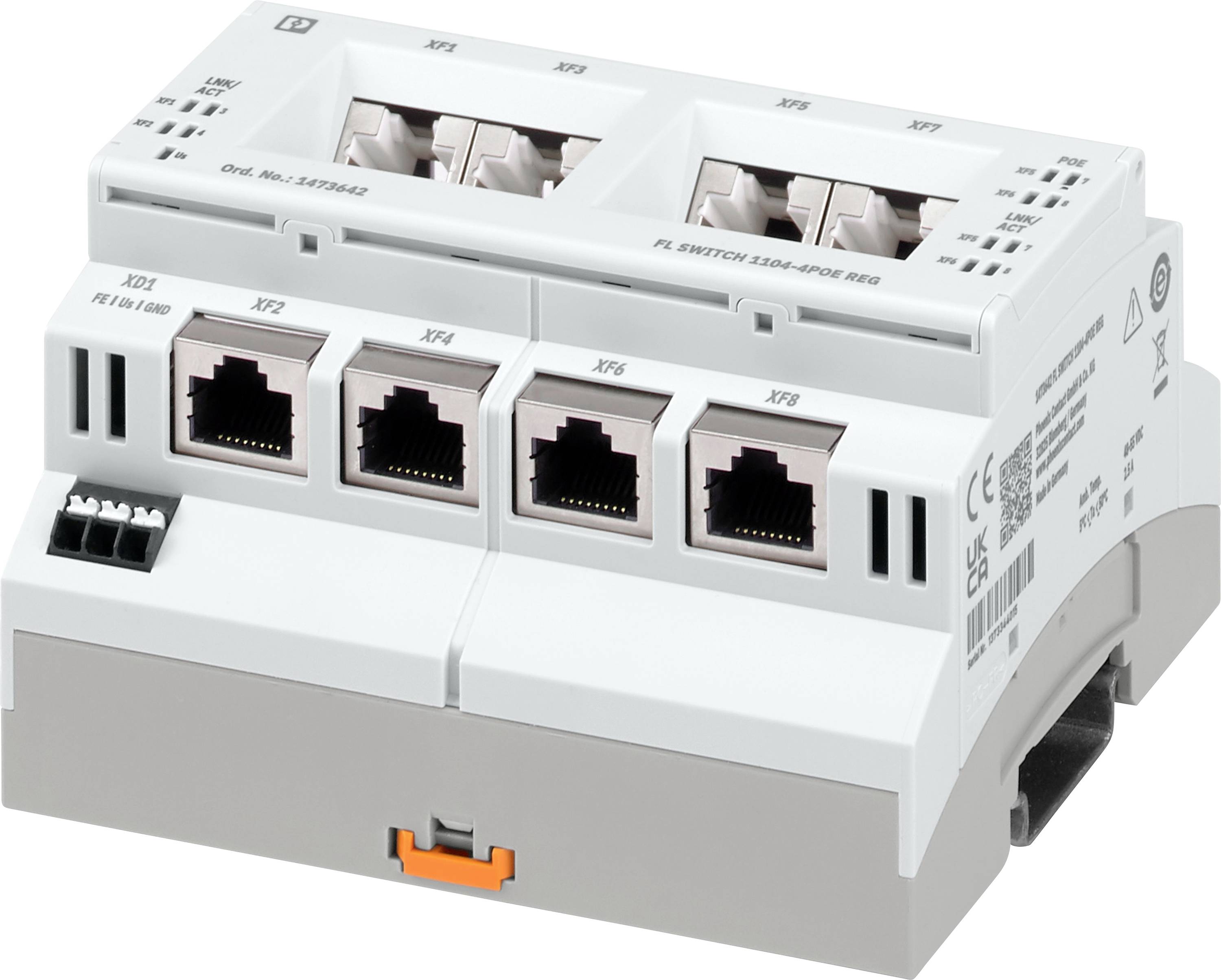 Промисловий комутатор Ethernet Phoenix Contact FL SWITCH 1104-4POE REG, 3x4 порти