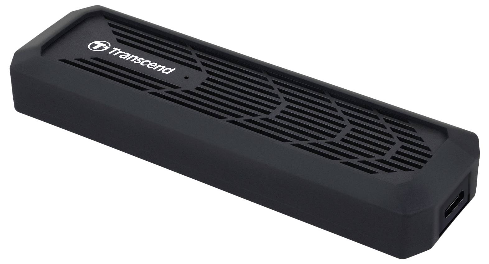 Корпус для твердотільного накопичувача Transcend TS-CM10G M.2 USB-C® (USB 3.2 Gen 2) 10 Гбіт/с M.2 PCIe NVMe, M.2 SATA 2230, 2242,