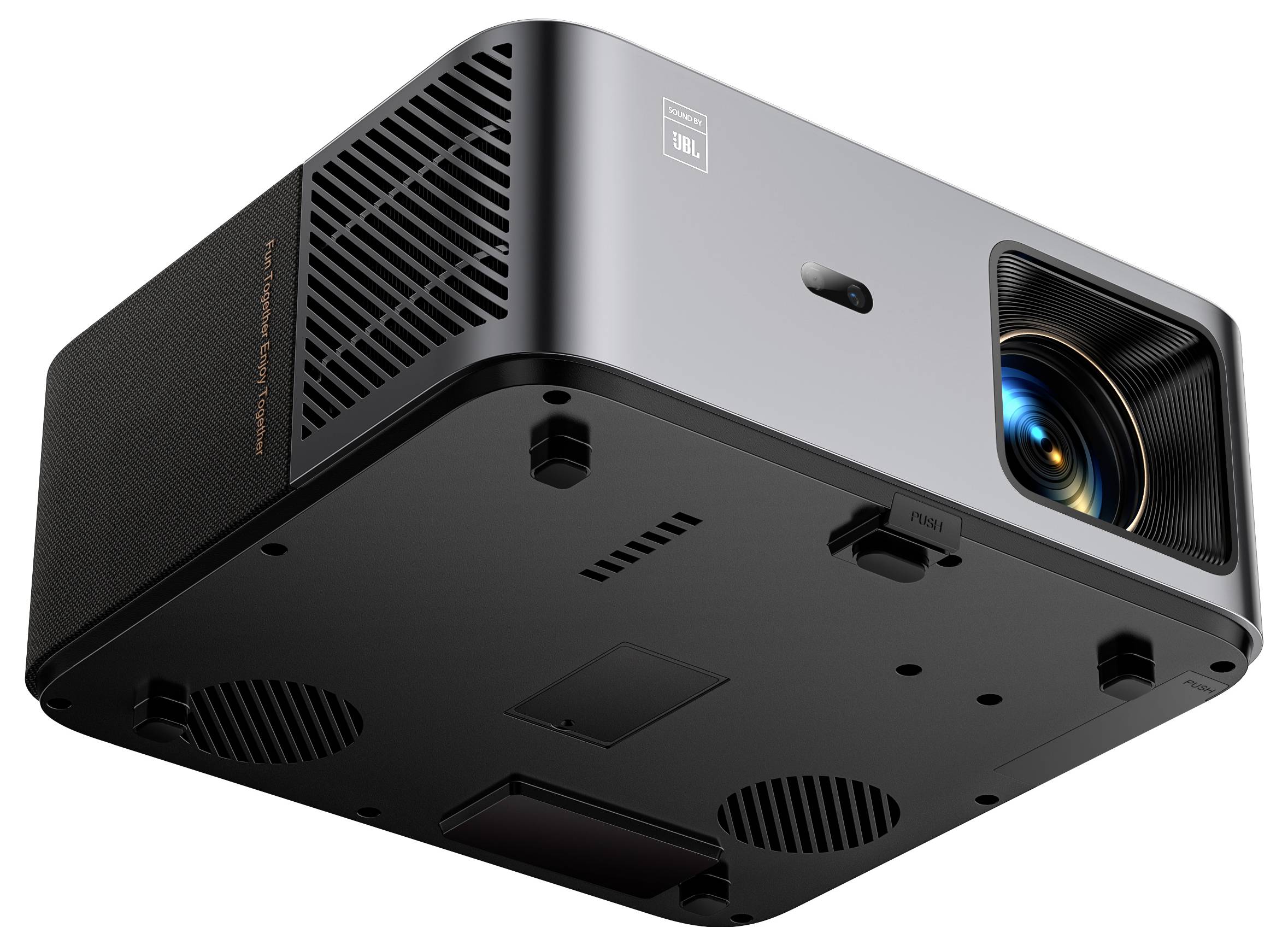 РК-проектор Yaber K2S, 800 ANSI люмен, 1920 x 1080, підтримка Full HD 4K, вбудовані динаміки JBL, адаптер Smart TV, автофокус, авт