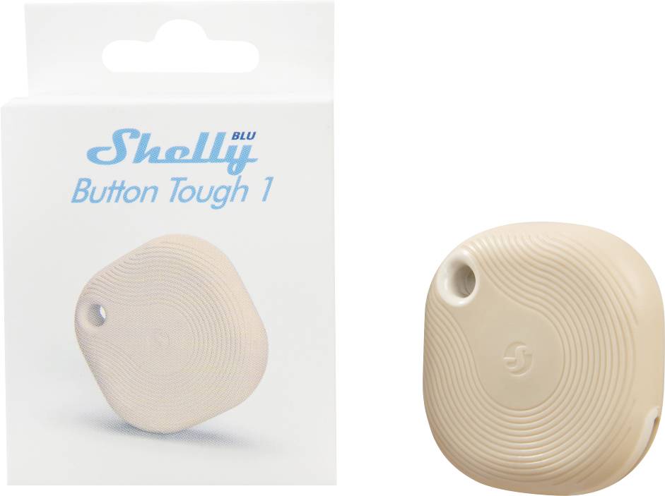 Shelly Shelly BLU Button Tough 1 Mocha Pilot zdalnego sterowania, Przycisk Bluetooth Low Energy