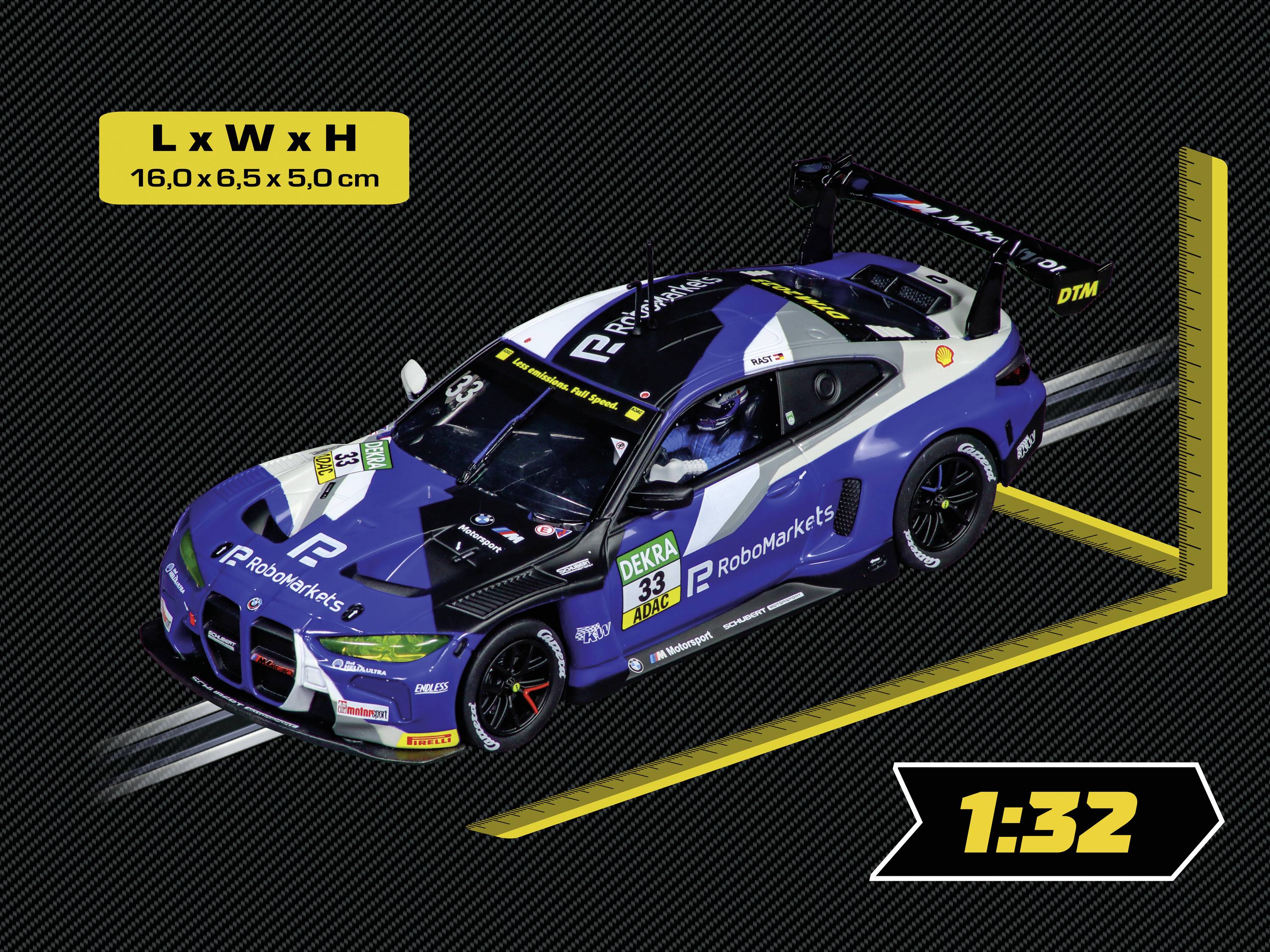Carrera 2003-2012 ЦИФРОВА 132-дюймова модель автомобіля BMW M4 GT3 