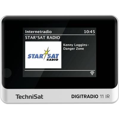 Radio internetowe wyświetla ekran z napisem 'STAR*SAT RADIO', odtwarza utwór 'Kenny Loggins – Niebezpieczna strefa' o godzinie 10:45.