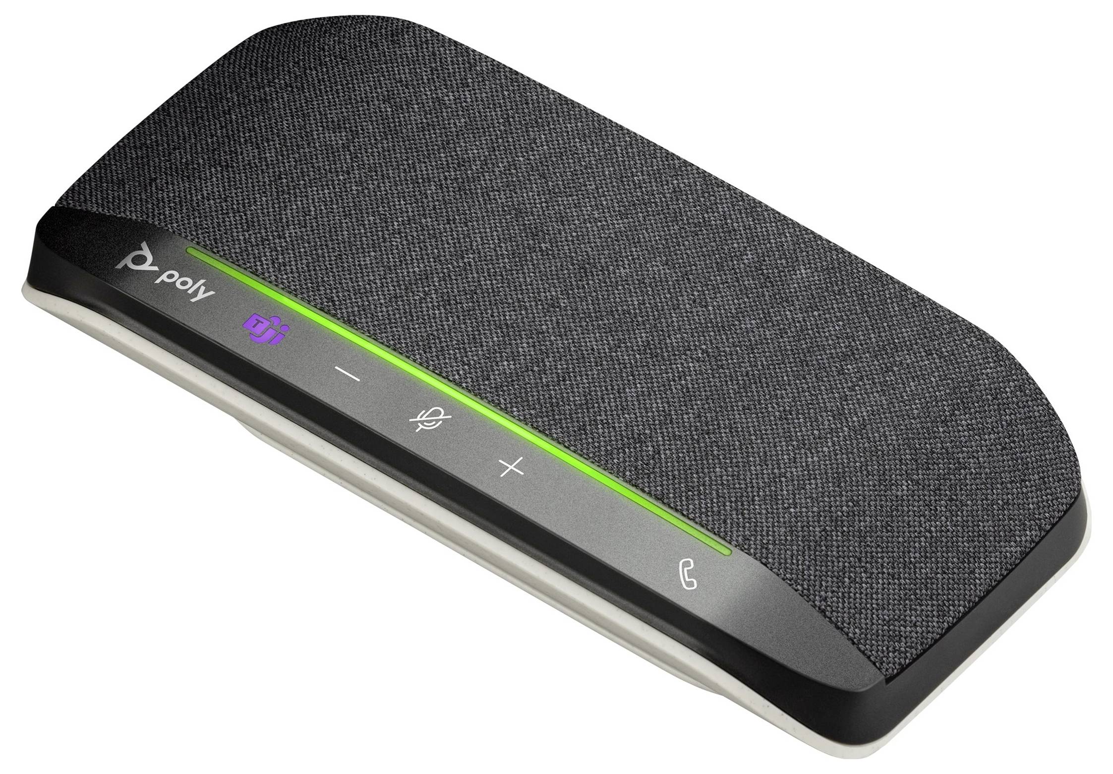 Конференц-телефон HP Poly Sync 10, шумозаглушення, підходить для Microsoft Teams, Zoom, гучний зв'язок, чорний, сріблястий