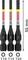 Trzy bity Torx Bosch T10, T15, T20, długość 55 mm, do wkrętaków lub wkrętarek.