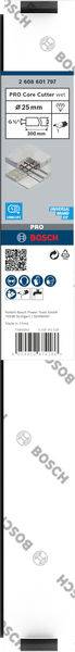 Etykieta opakowania do piły tarczowej Bosch. Pokazuje model 'Standard for Wood'. Zawiera kod QR, numer produktu i kod kreskowy.