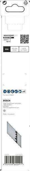 'Bosch T344DF Brzeszczot do wyrzynarki do drewna i metalu, z postępowym wzorem zębów, HCS Bi-Metal. 5 sztuk.' Opakowanie produktu.