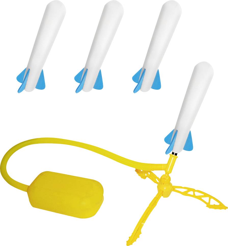 Набір Stomp Rocket 365044 Stomp Rocket Jr. Glow, 4 іграшки GITD-Raketen 1 шт.