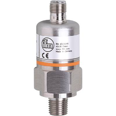 Czujnik firmy ifm electronic z napisem 'Made in Germany', '45128 Essen' oraz oznakowaniem CE.