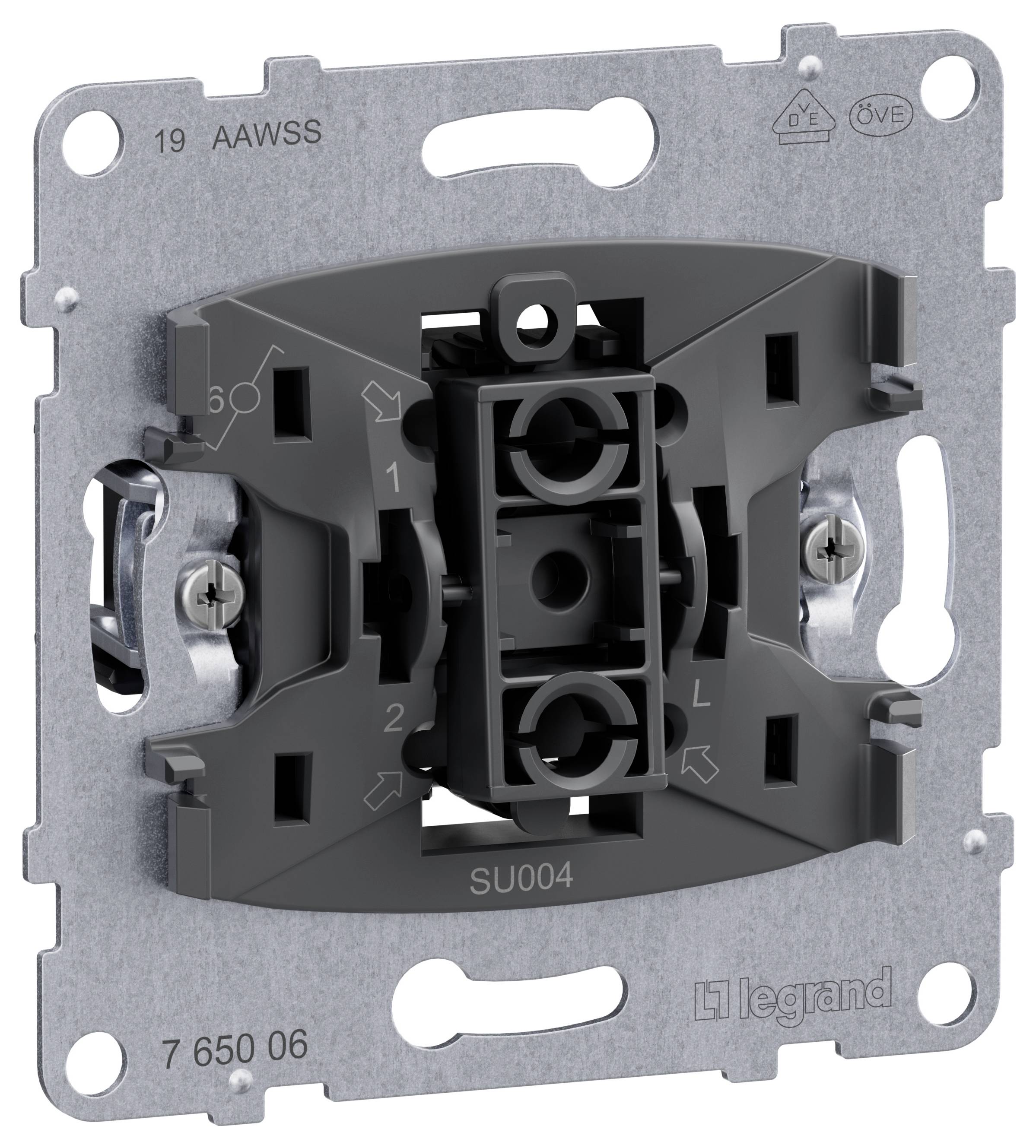 Legrand 1 шт. Кнопкова панель для сходового вимикача, прихованого монтажу, металева, чорна 765006 1 шт.