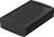 Czarna, prostokątna obudowa z zaokrąglonymi krawędziami, prawdopodobnie przeznaczona dla urządzeń elektronicznych lub nośników danych.