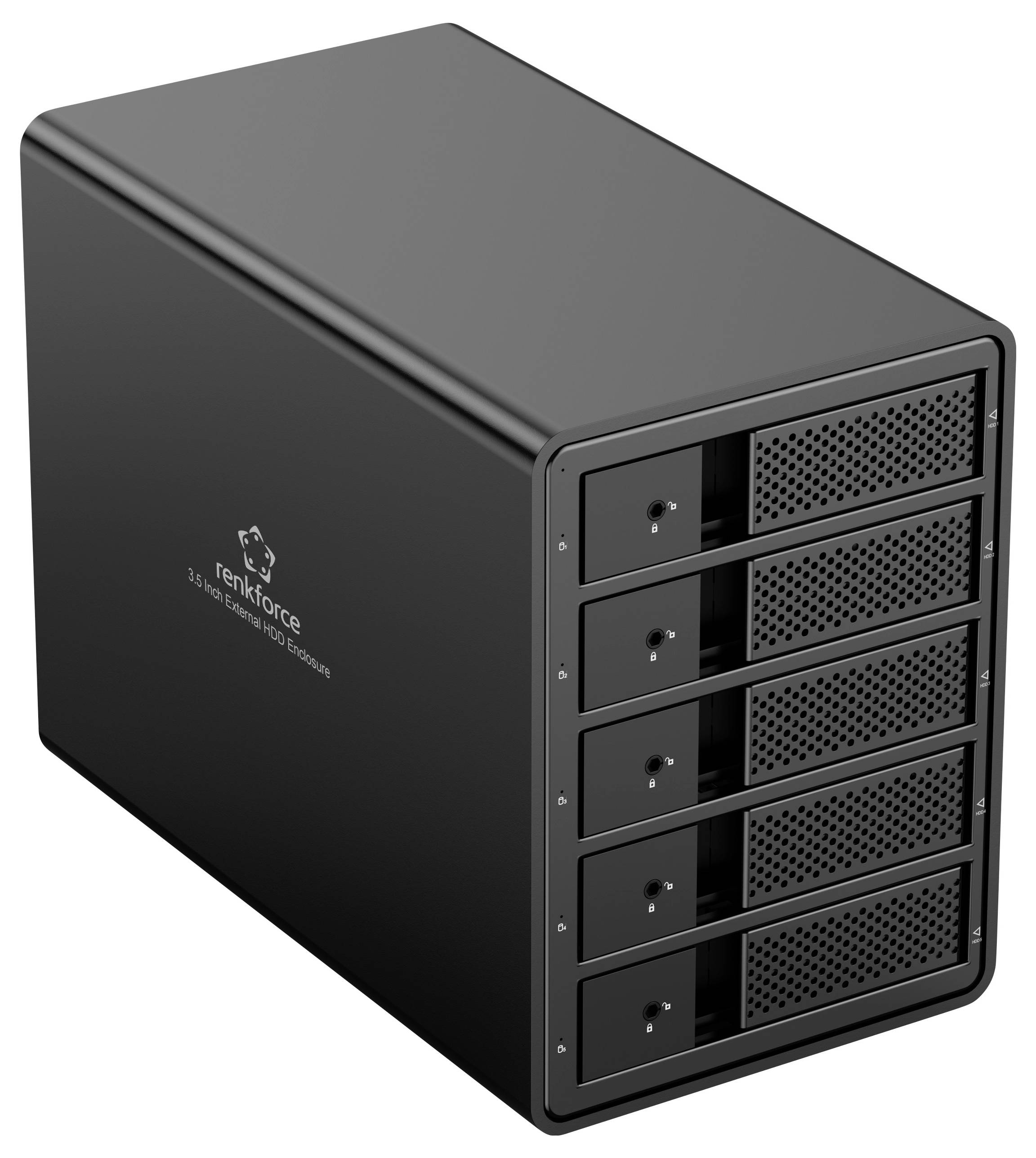 Корпус для жорсткого диска Renkforce RF-6647600 3,5 дюйма (8,9 см), 5 відсіків, USB 3.0