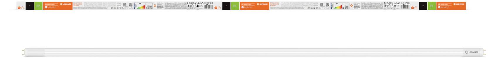 Opakowanie i świetlówka LED firmy Philips 'CorePro LEDtube', forma T8, 14,3W, odpowiednik 36W świetlówki fluorescencyjnej, światło ciepłe białe.