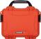 Pomarańczowy, bardziej wytrzymały futerał ochronny Nanuk 904 z czarną rączką, odpowiedni do transportu delikatnego sprzętu.