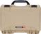 Beżowa walizka ochronna z uchwytem, o wytrzymałej konstrukcji, z nadrukiem 'NANUK 909'. Idealna do bezpiecznego przewożenia delikatnych przedmiotów.