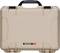 Beżowy futerał ochronny z uchwytem, oznaczony jako 'NANUK 910', przeznaczony do transportu i zabezpieczania delikatnego sprzętu.