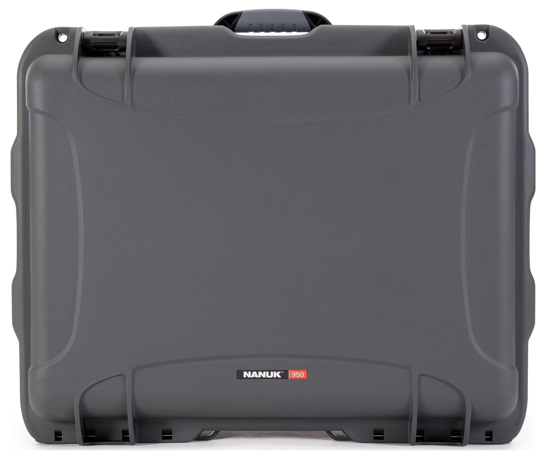 Szary kufer ochronny Nanuk 960, wytrzymała konstrukcja, idealny do bezpiecznego transportu delikatnego sprzętu.