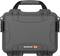 Szary, wytrzymały kufer Nanuk 904 z uchwytem. Idealny do bezpiecznego transportu delikatnych przedmiotów.