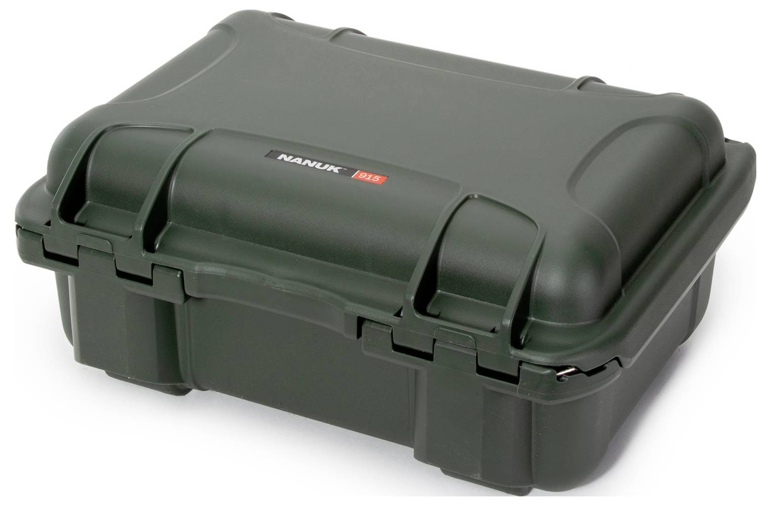 Solidny, zielony kufer ochronny z napisem 'Nanuk 904', przeznaczony do bezpiecznego transportu delikatnego sprzętu.