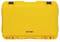 Żółta twarda walizka z wytrzymałą konstrukcją i logo 'Nanuk 935' pośrodku. Idealna do bezpiecznego transportu delikatnego sprzętu.