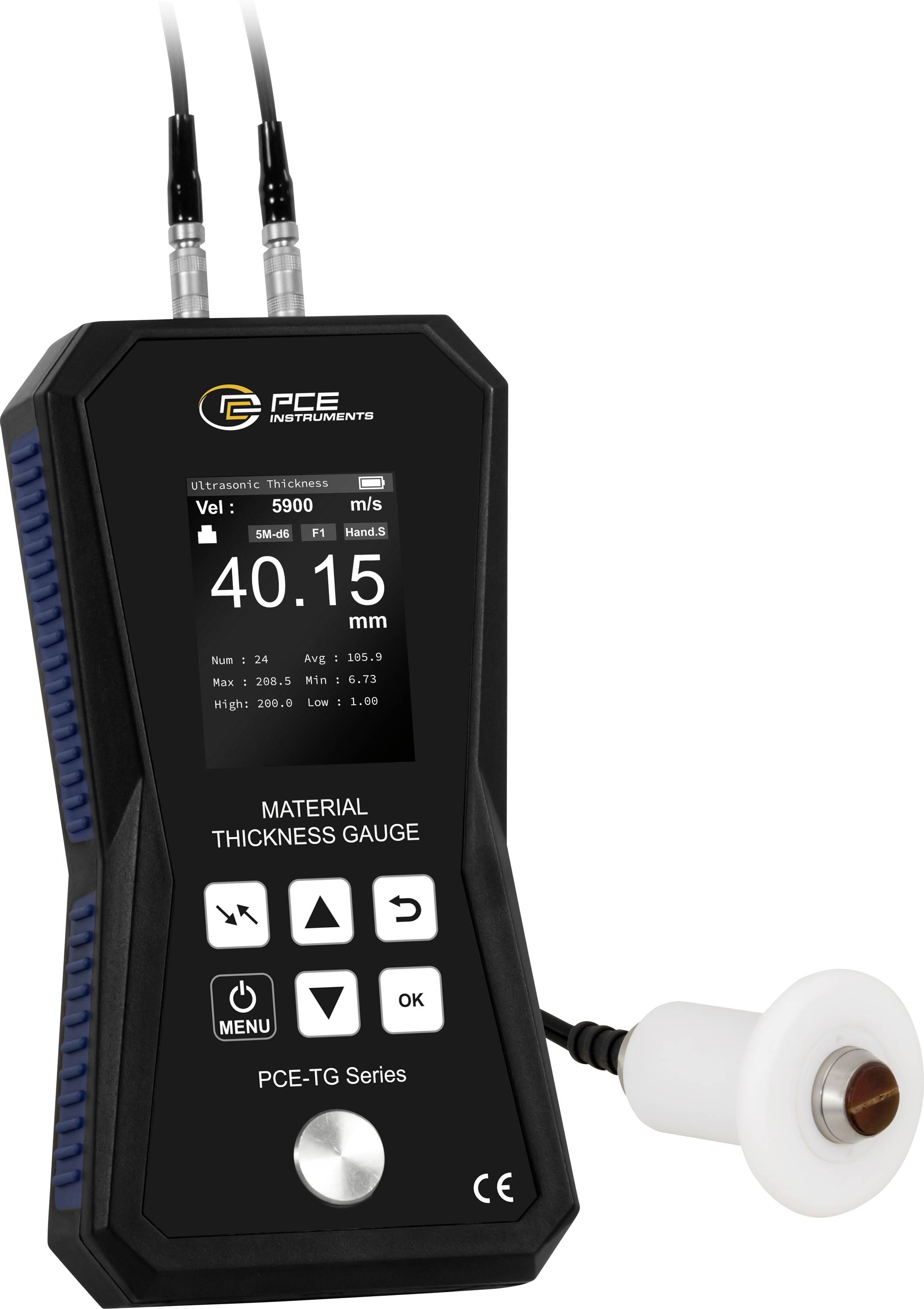 Товщиномір матеріалу PCE Instruments 100 - 300 мм