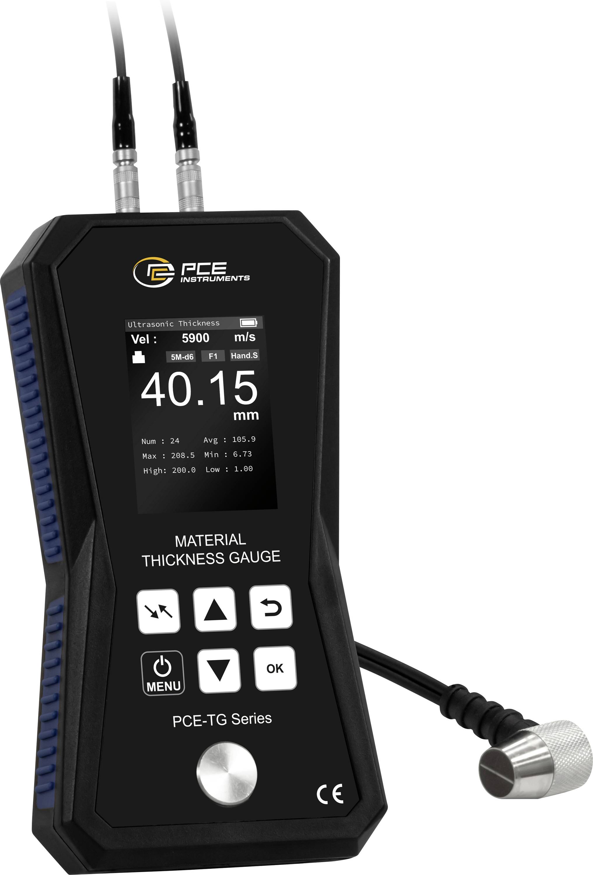 Товщиномір матеріалу PCE Instruments 100 - 225 мм