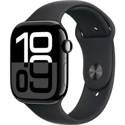 Apple Watch Series 10 GPS 46 mm Obudowa aluminiowa Opaska sportowa czarny S/M