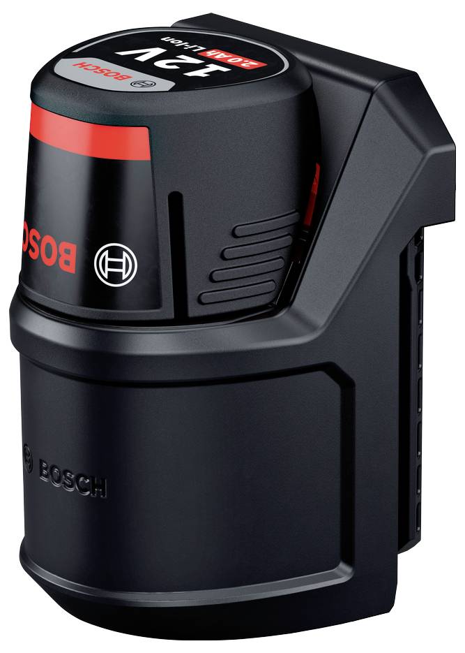 Czarny akumulator litowo-jonowy Bosch do narzędzia 12-voltowego, widoczny na pierwszym planie.