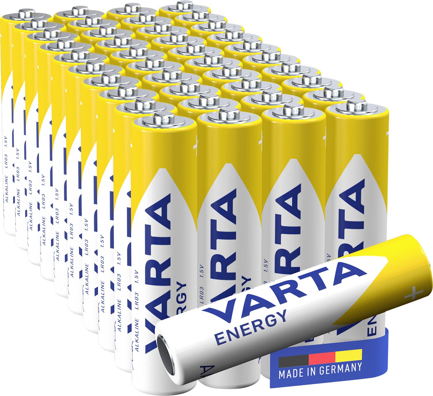 Батарейка AAA/R03 Varta Energy AAA Postalbox 40 4103229391, 1,5 В, лужно-марганцева, 40 шт.