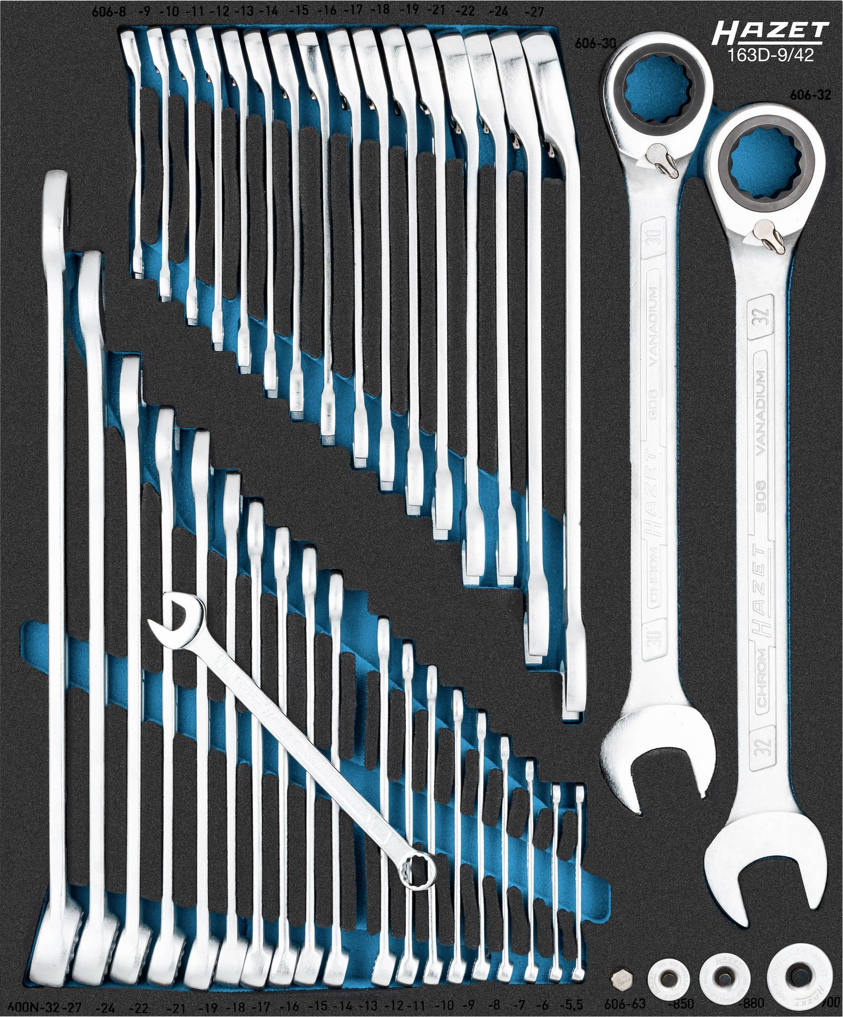 Рожковий ключ Hazet 163D-9/42