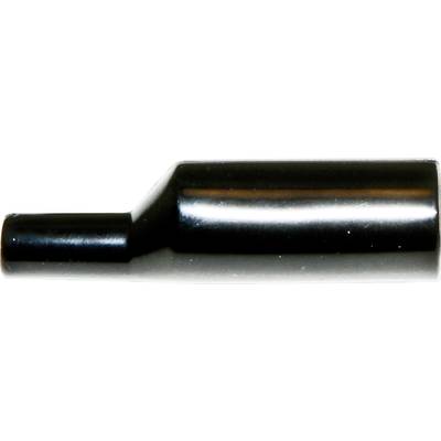 Metalowy, cylindryczny adapter w kolorze czarnym, z jednym szerszym i jednym węższym końcem, leży w poziomie.
