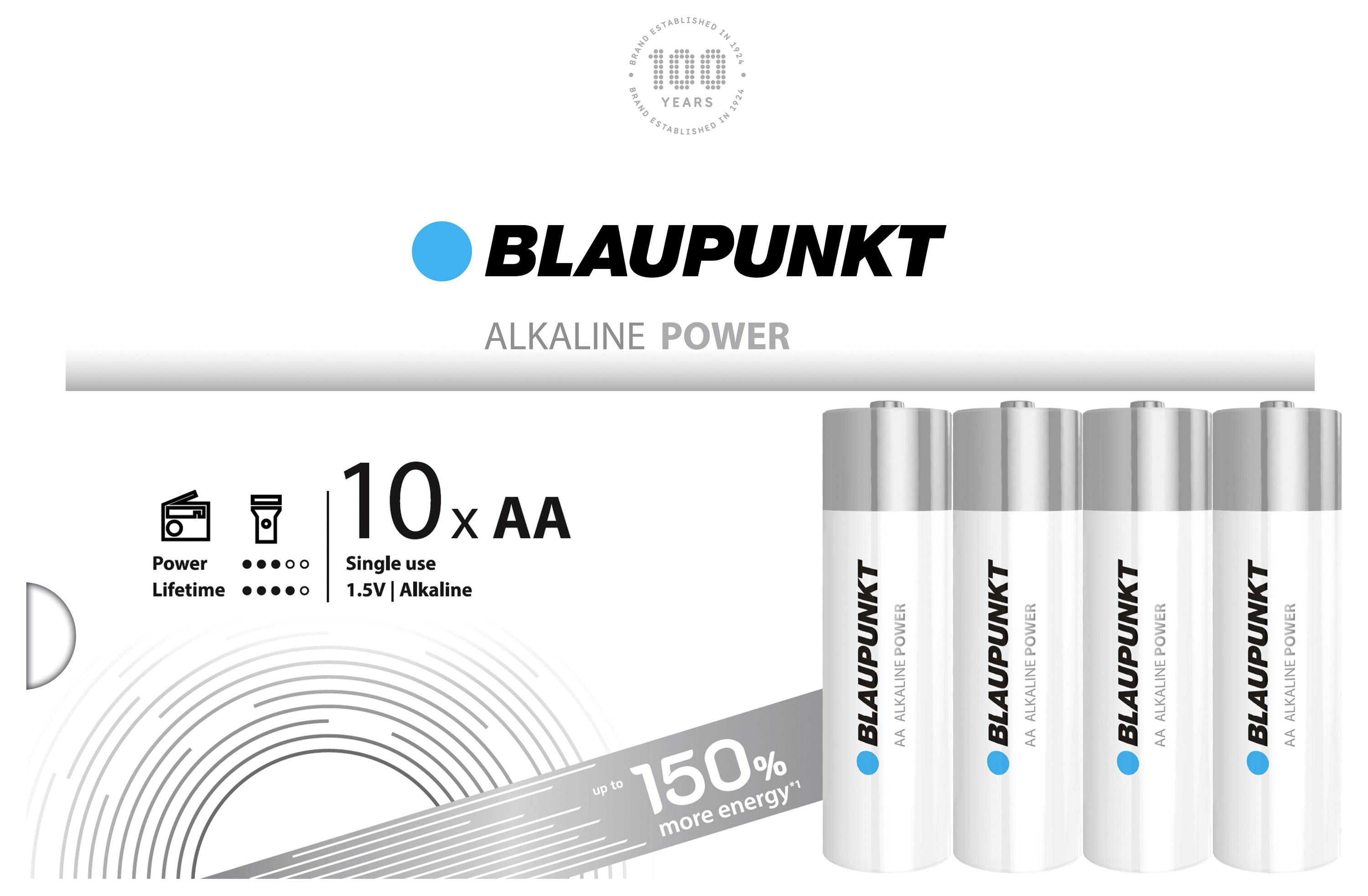 Батарейки типу АА Blaupunkt 30000013, 1,5 В, лужно-марганцеві, 10 шт.