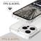Przezroczyste etui na smartfona wykonane z wysokiej jakości TPU i akrylu, prezentujące wytrzymały materiał i funkcje ochronne.
