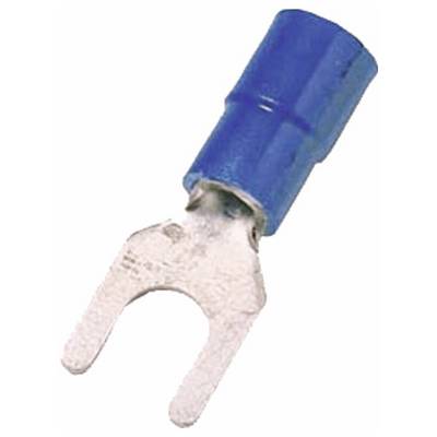 Intercable 180899 Złącze widełkowe tylko dla elastycznych przewodów 1.50 mm² 2.50 mm² z częściową izolacją niebieski 1 s-0