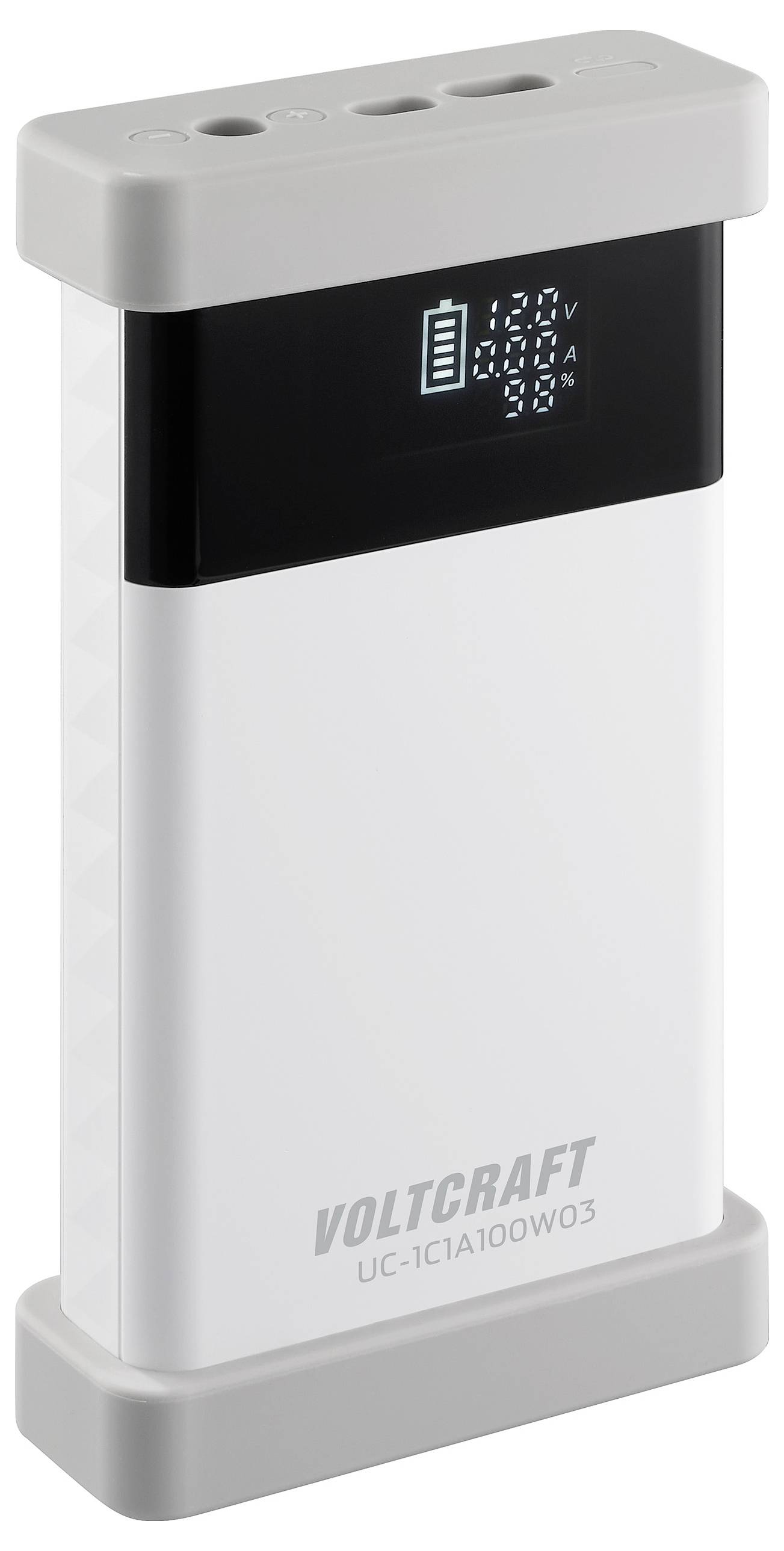 Зарядний пристрій VOLTCRAFT UC-1C1A100W03 100 Вт USB 1x USB-C®, 1x USB-A Power Delivery 3.0 Чисто білий