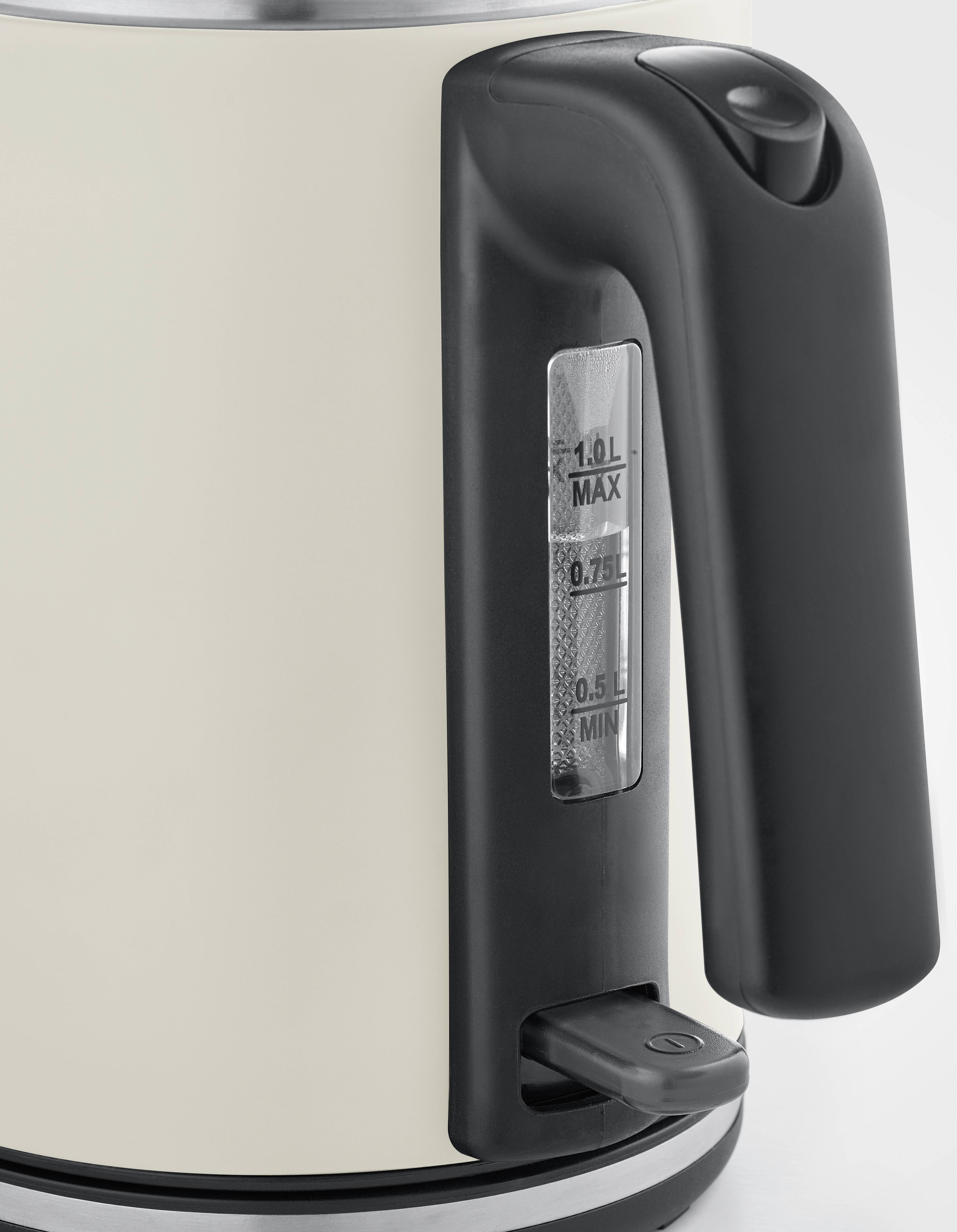 Чайник Severin 9577 без BPA, індикатор бежевий, чорний