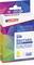Opakowanie regenerowanego wkładu atramentowego do drukarek Brother, model LC123 Y, żółty, wydajność 1000 stron. Kompatybilny z różnymi modelami.
