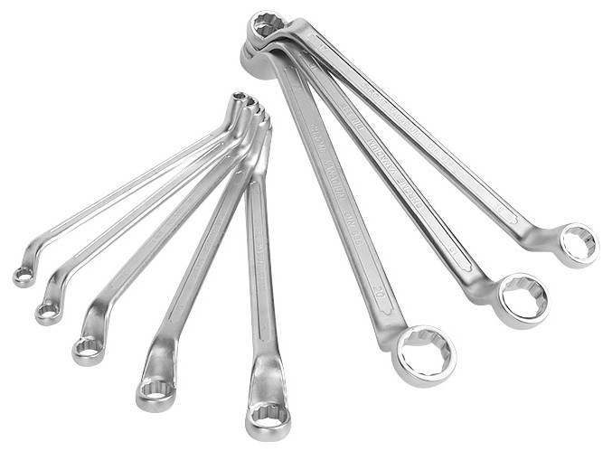 WorkPro WP202509 Ключ комбінований подвійний 8 шт. Розмір гайкового ключа (метричний) (тільки для заголовка) 6 - 22 мм