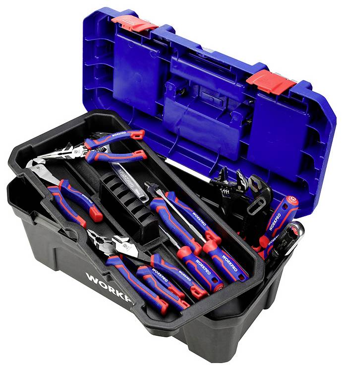 Ящик для інструментів без обладнання WorkPro 507 x 254 x 259 мм WP283002 Розміри (Д x Ш x В) 507 x 254 x 259 мм