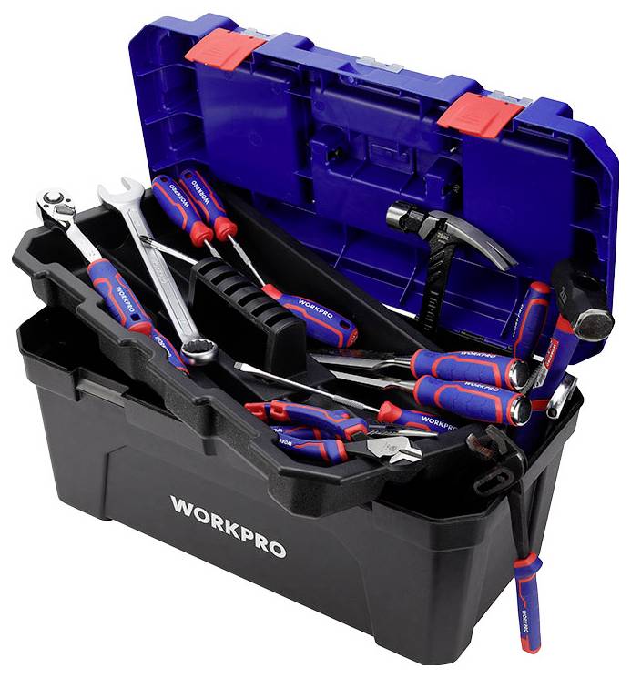 Ящик для інструментів без обладнання WorkPro 572 x 300 x 295 мм WP283003 Розміри (Д x Ш x В) 572 x 300 x 295 мм