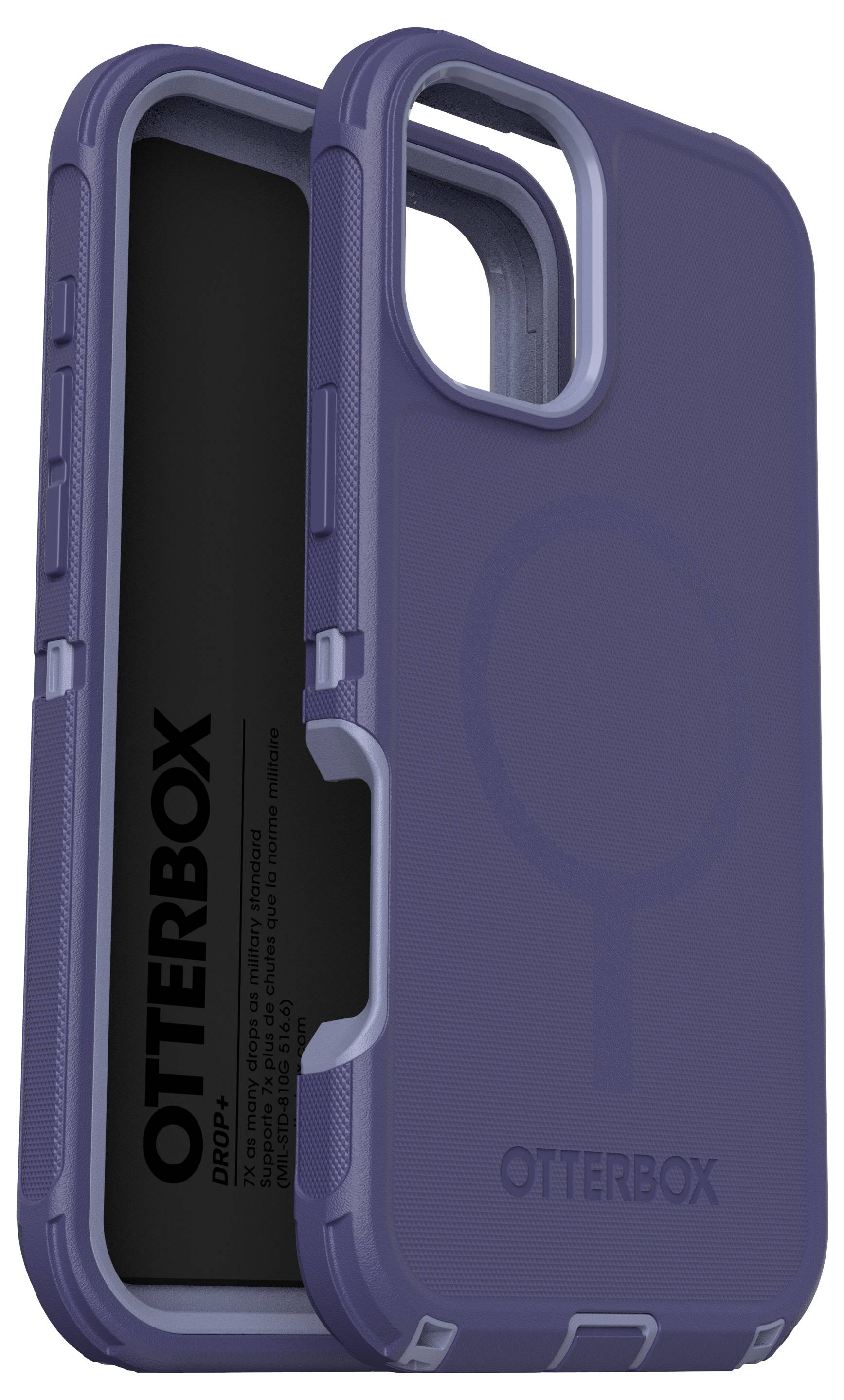 Niebieskie etui na smartfona marki Otterbox o wytrzymałej konstrukcji z wyprofilowanymi otworami na przyłącza, zapewniające ochronę przed upadkami.