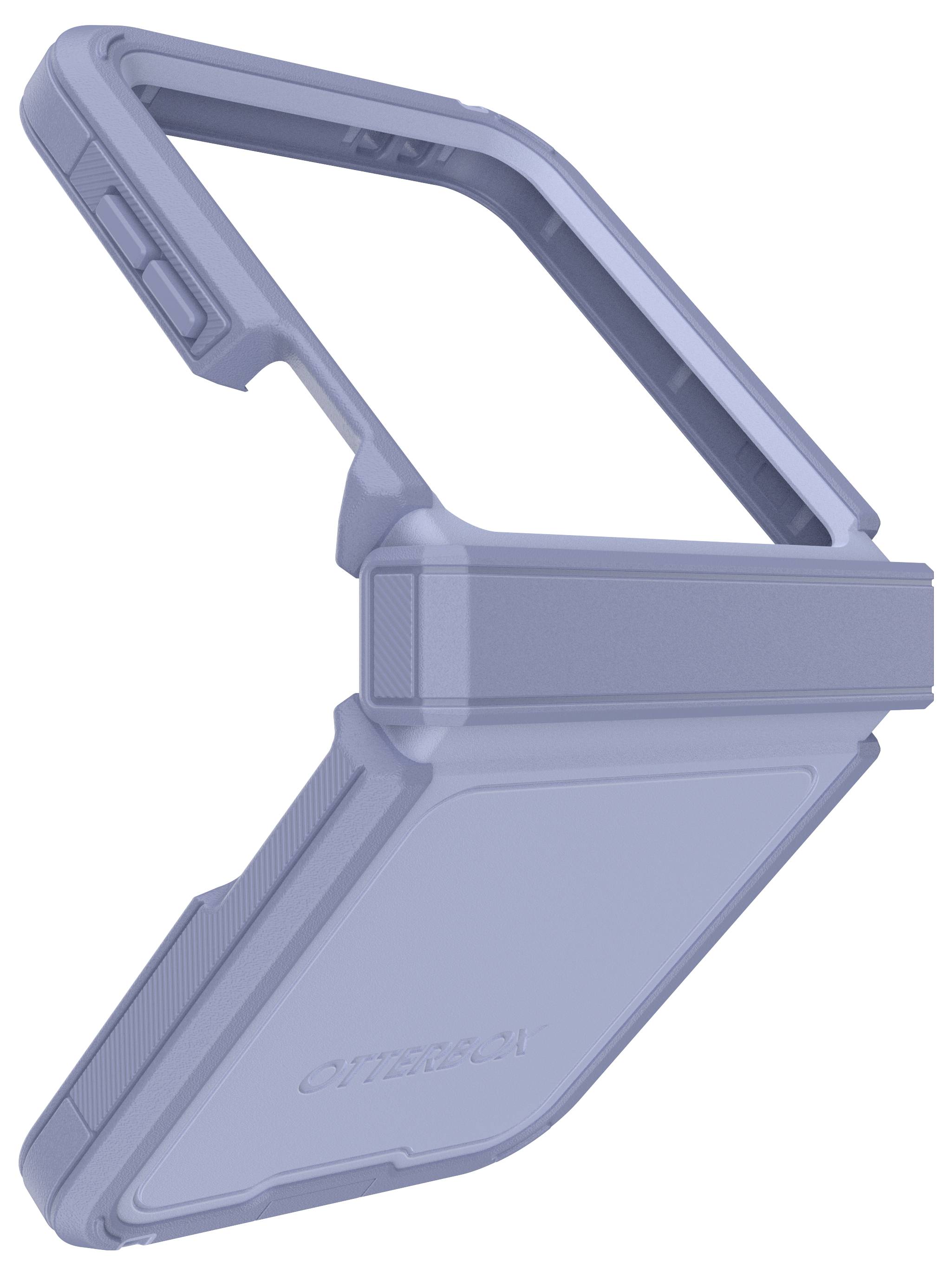 Uchwyt lub stojak do urządzenia elektronicznego, przedstawiony w kątowym wzornictwie.