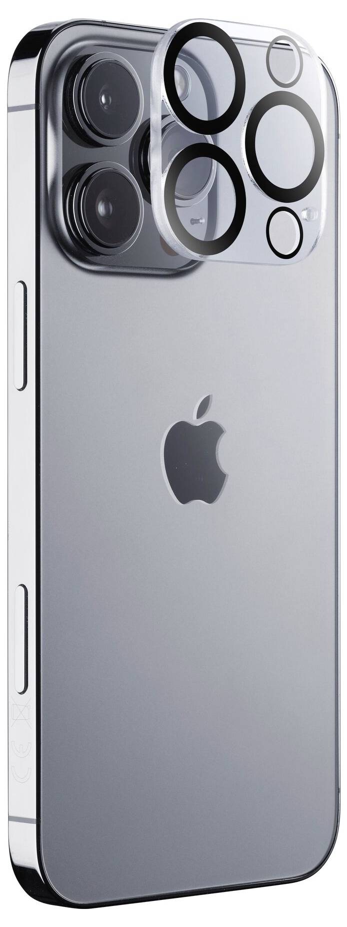 Srebrny smartfon z wieloma obiektywami aparatu z tyłu. Ma zaokrąglone krawędzie oraz przycisk włączania z boku.