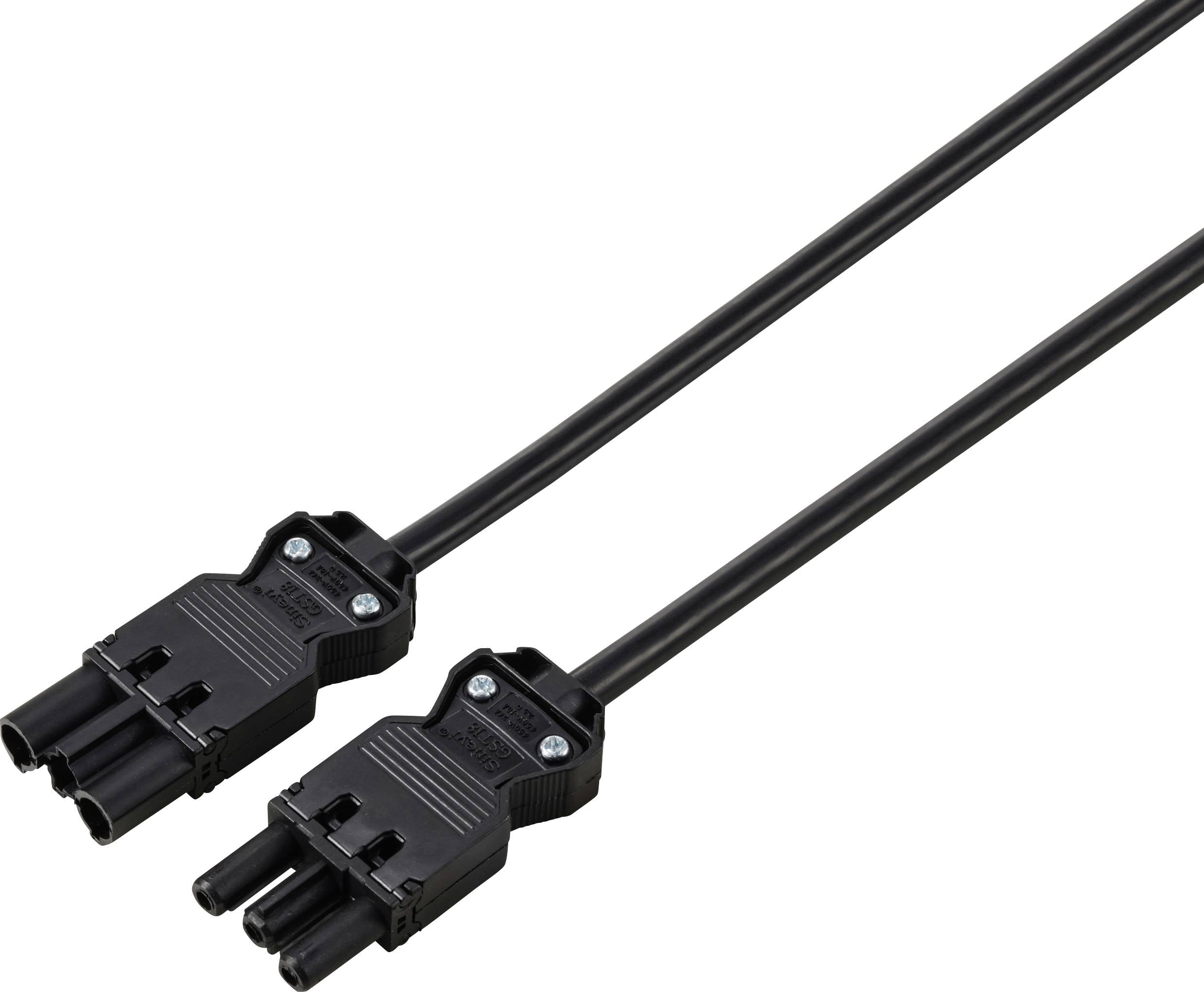 Przewód przedłużający Sygonix SY-6676360 czarny 2 m