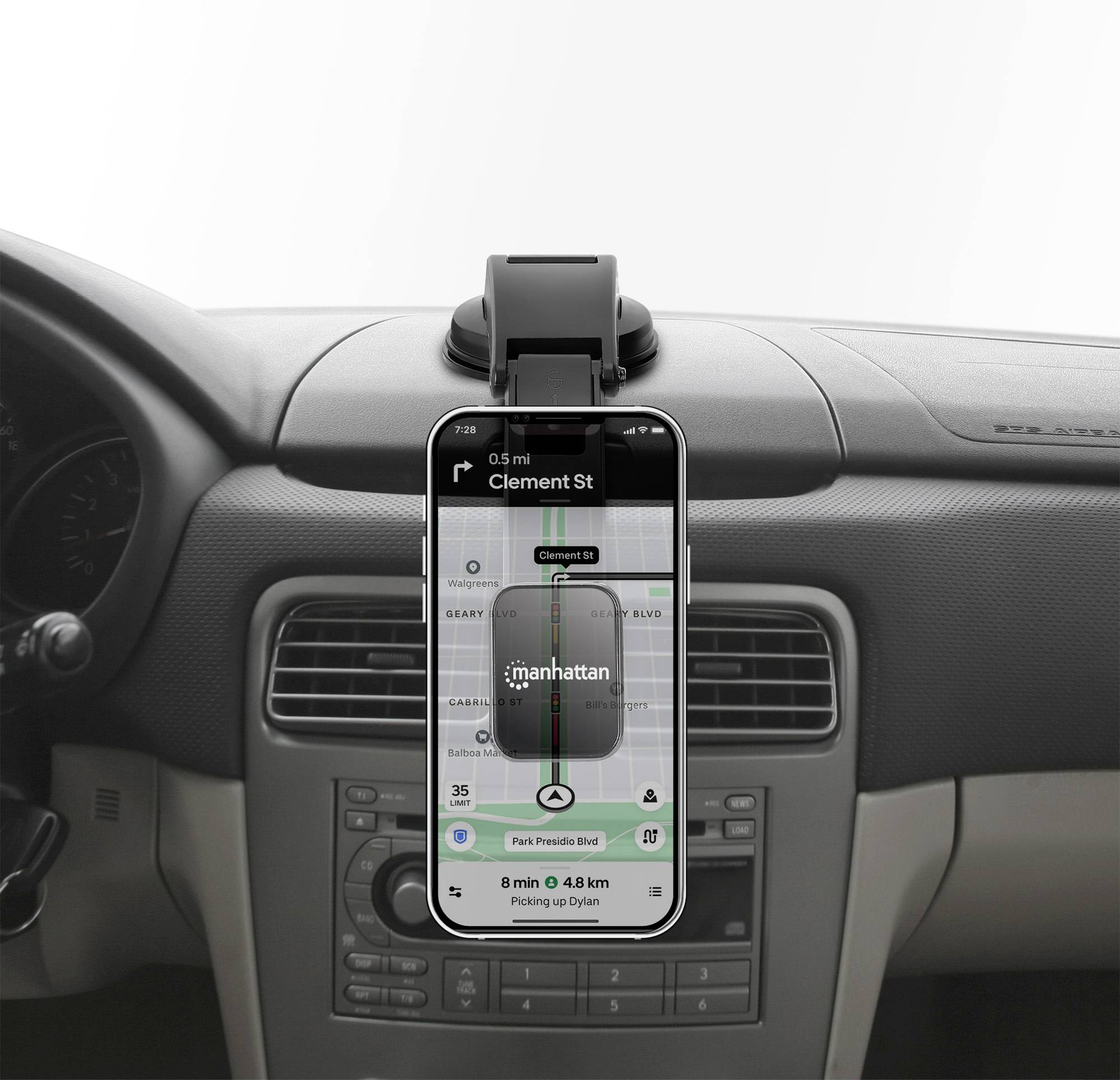 Uchwyt samochodowy na telefon Manhattan 462525 1 szt.-8