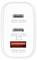Ładowarka z trzema portami USB: dwa porty USB-C (12V, 1,67A i 20V, 3,25A) oraz jeden port USB-A (12V, 1,5A).