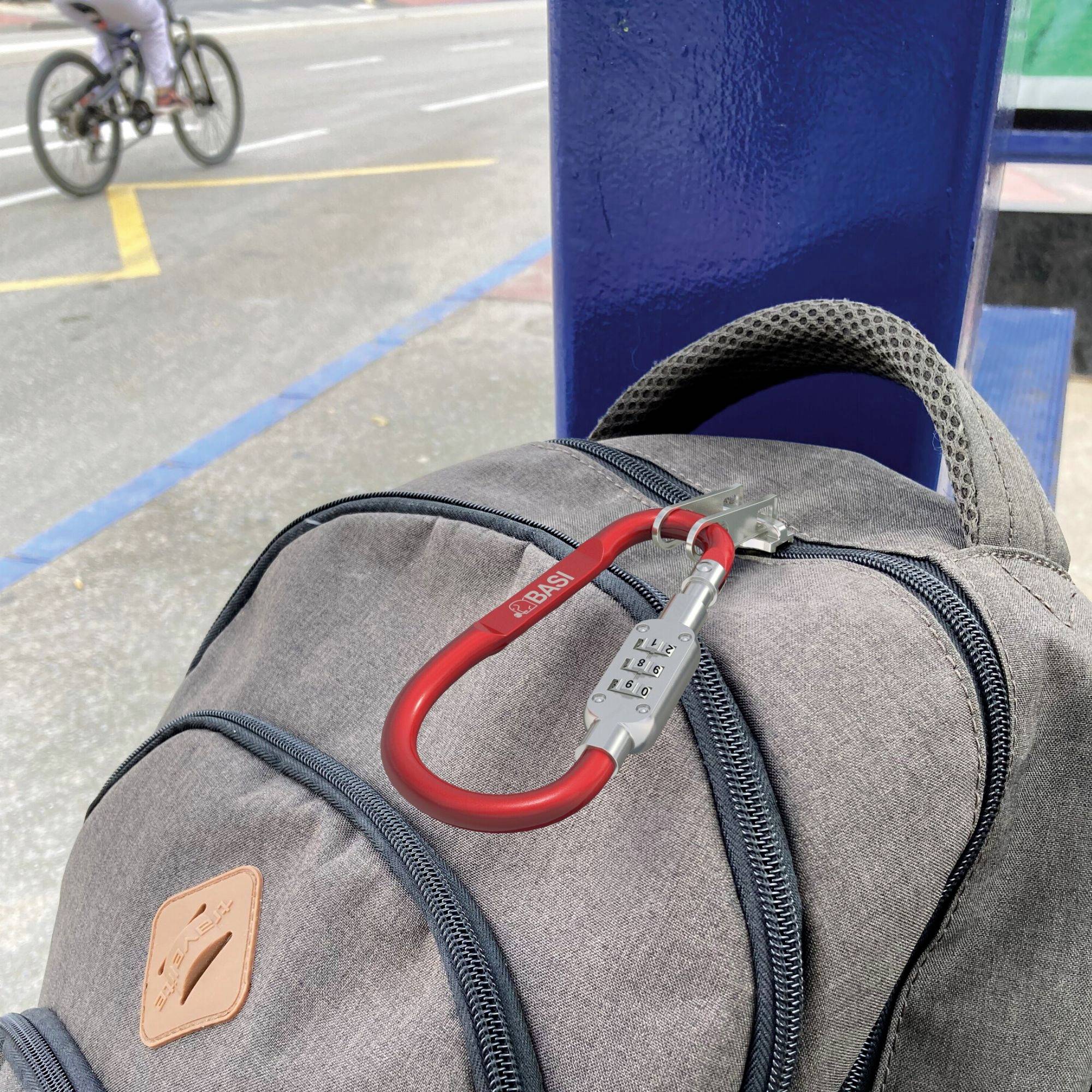 BASI - карабін - анодований алюміній - 3-значна комбінація цифр - срібний - 0006-0104-2600 Basi 0006-0104-2600 (Ø x Г) 6 мм x 95 м