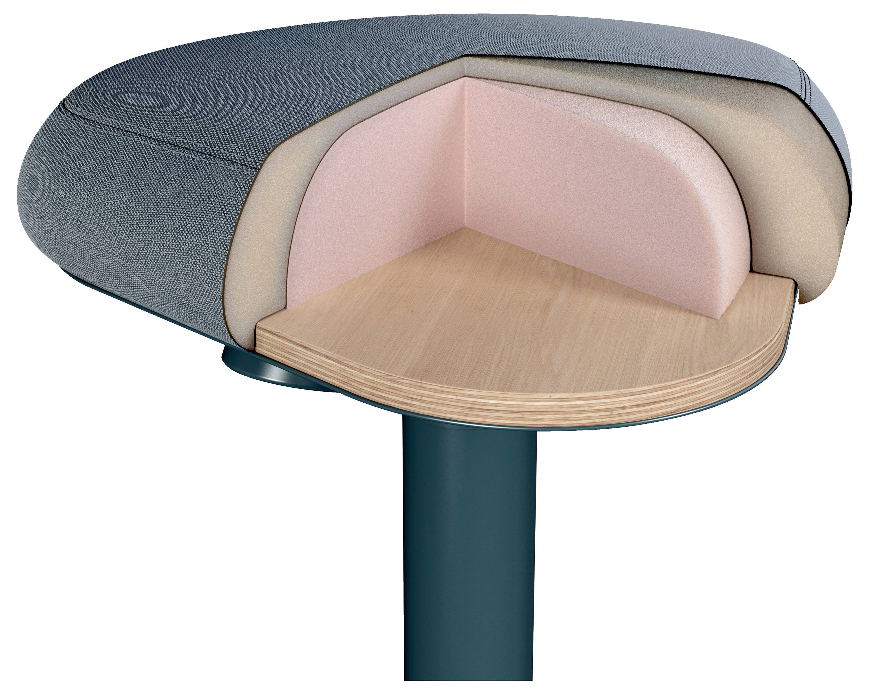 Табурет Leitz 65440089 темно-сірий